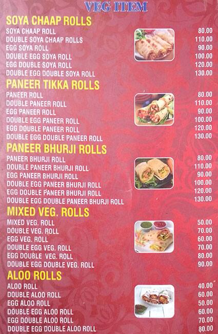 Roll Hub menu