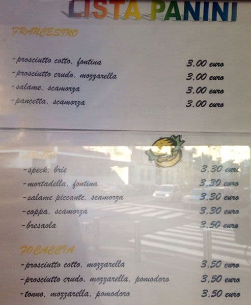 Menu di L'Angolo dell'Aperitivo 
