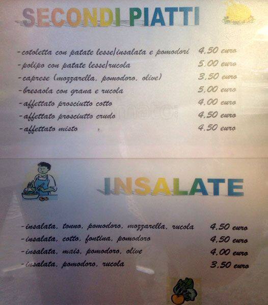 Menu di L'Angolo dell'Aperitivo 
