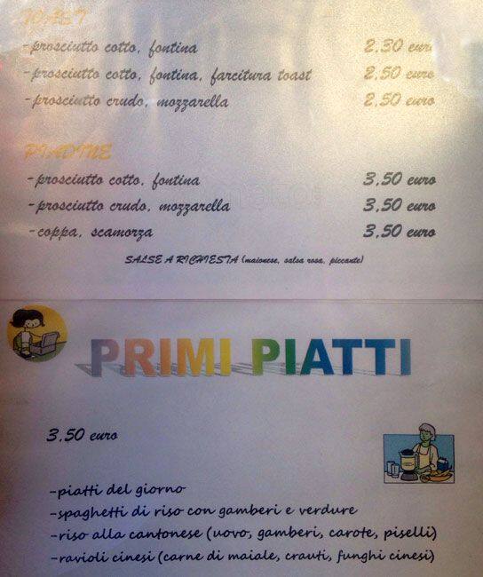 Menu di L'Angolo dell'Aperitivo 