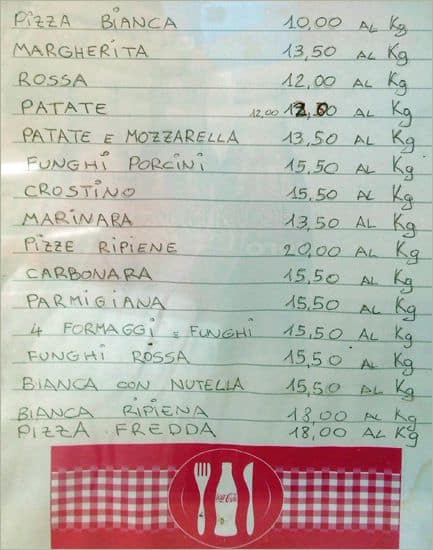 Menu di Al Buchetto 