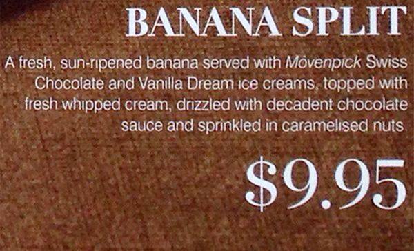 Carta de Mövenpick