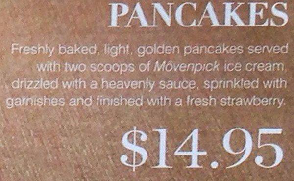 Carta de Mövenpick