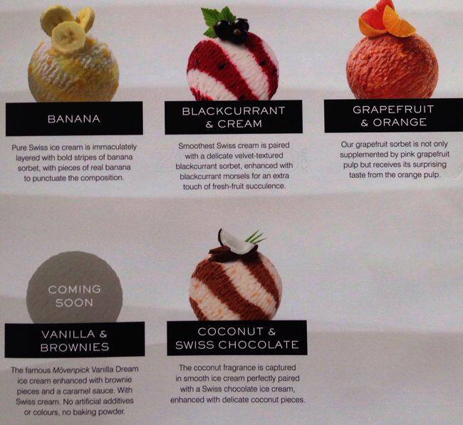 Carta de Mövenpick