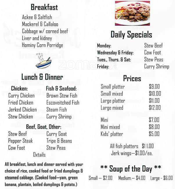 Jaggies Restaurant Menu Jaggies Restaurant Menu