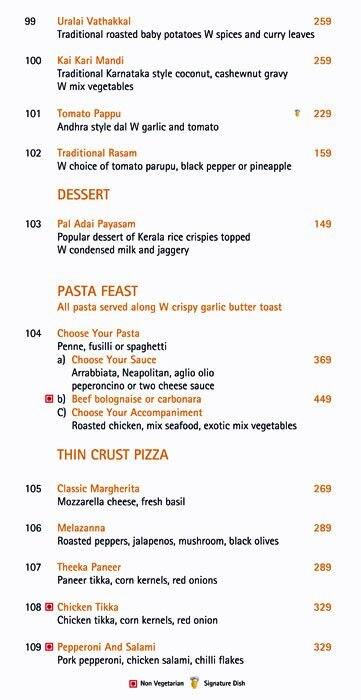 Citrus Cafe By Lemon Tree menu