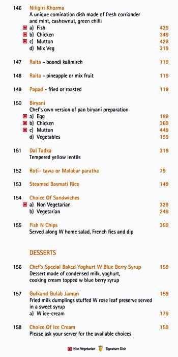 Citrus Cafe By Lemon Tree menu