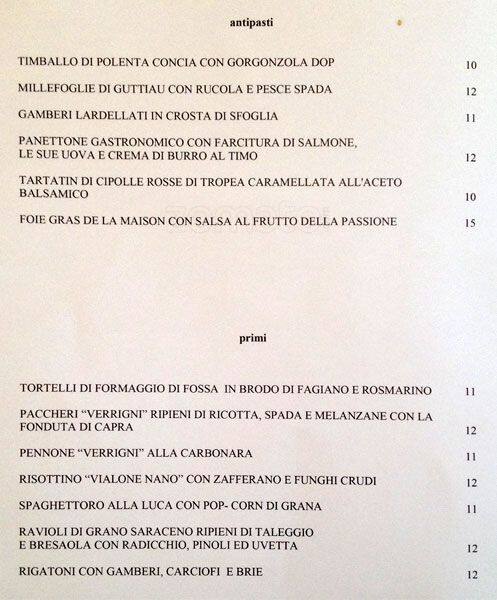 Menu di Nené 