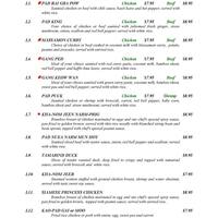 Bangkok Garden Thai Menu Menu For Bangkok Garden Thai Hackensack