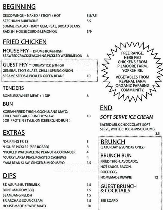 Chick 'n Sours Menu, Menu for Chick 'n Sours, Dalston, London Zomato UK