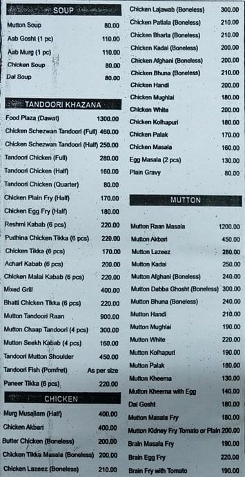 Food Plaza Menu, Menu for Food Plaza, Colaba, Mumbai - Zomato