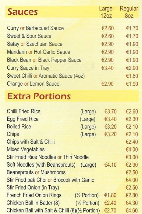Carta de China Inn