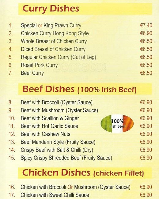 Carta de China Inn
