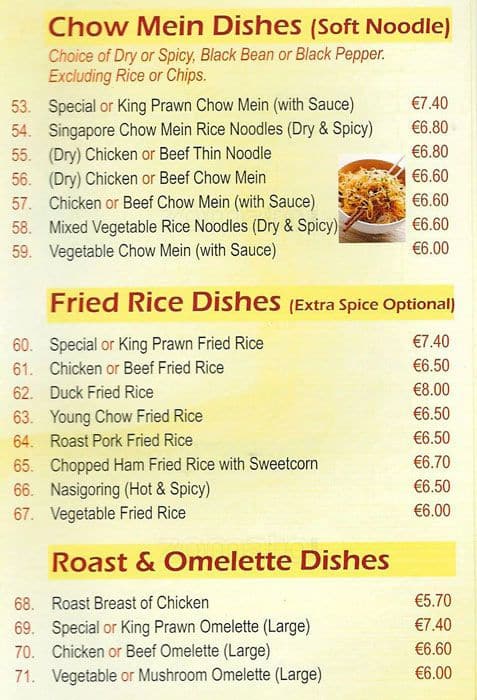 Carta de China Inn