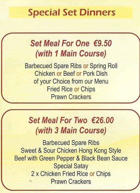Carta de China Inn