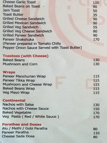 Kollage Food Court menu
