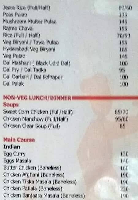 Kollage Food Court menu