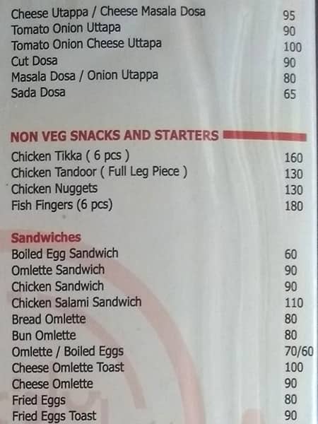 Kollage Food Court menu