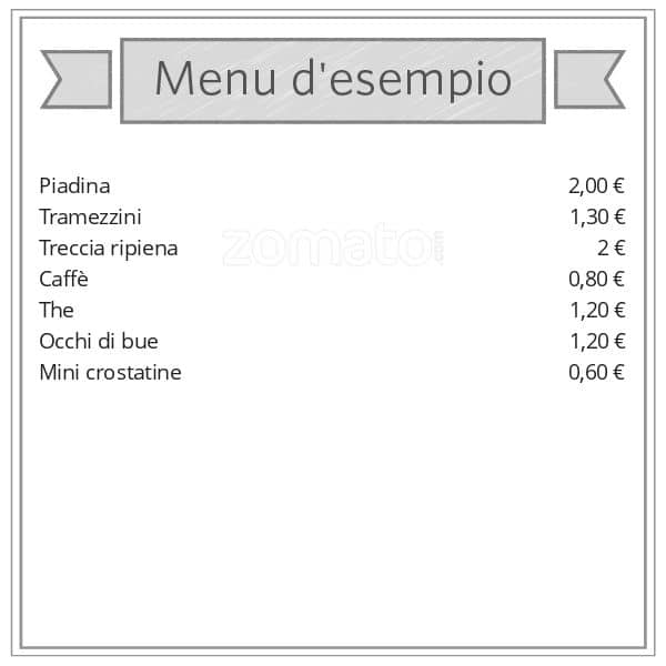 Menu di Caffe' Tazza D'oro 