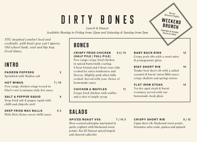 happy bones menu