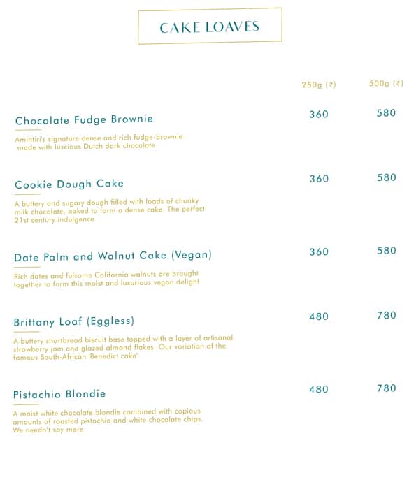 Amintiri menu