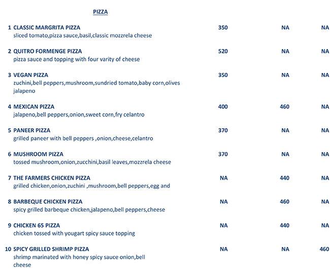 Menu at Oberai Bakers & Cafe, Bhubaneswar, Plot No1294