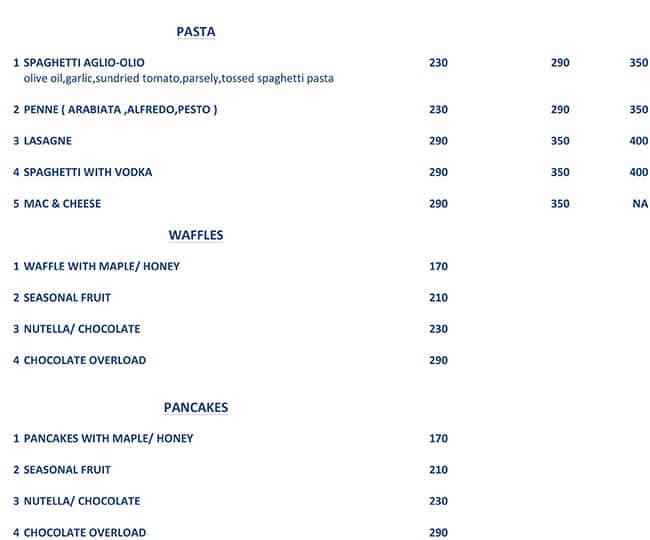 Menu at Oberai Bakers & Cafe, Bhubaneswar, Plot No1294
