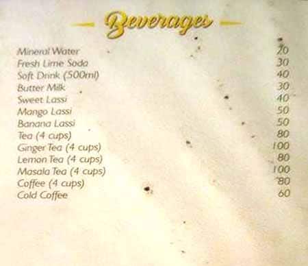 Savitha Family Restaurant menu