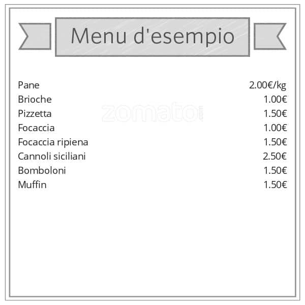Menu di Forno Granfior 
