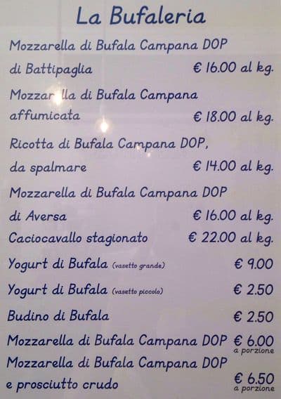Come a Casa меню