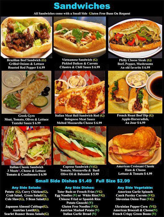 Magic Flavors menu