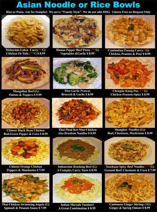 Magic Flavors menu