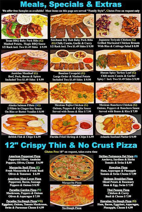 Magic Flavors menu