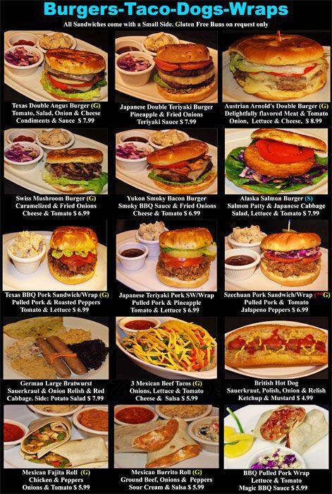 Magic Flavors menu