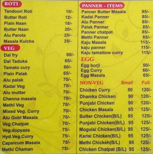 Grand Local Dhaba Menu, Menu for Grand Local Dhaba, Dilsukhnagar ...