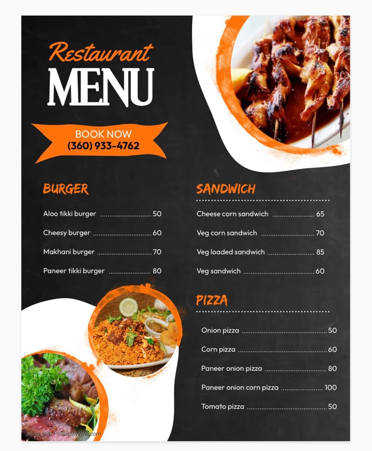 Menu Of Food Stop Kharar Road Mohali