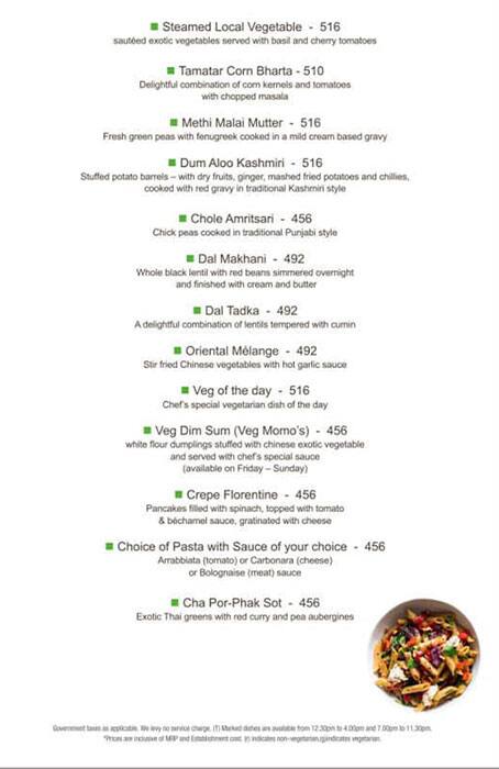 World Cafe - Vibe By The LaLiT Traveller menu