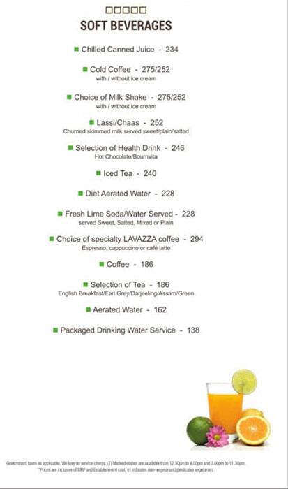 World Cafe - Vibe By The LaLiT Traveller menu