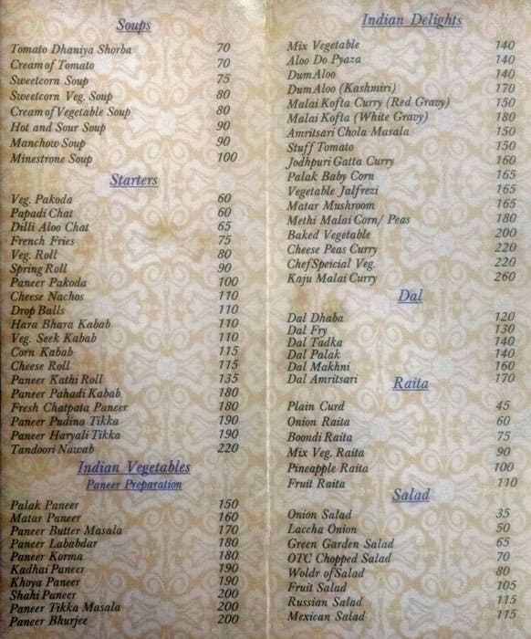 res menu