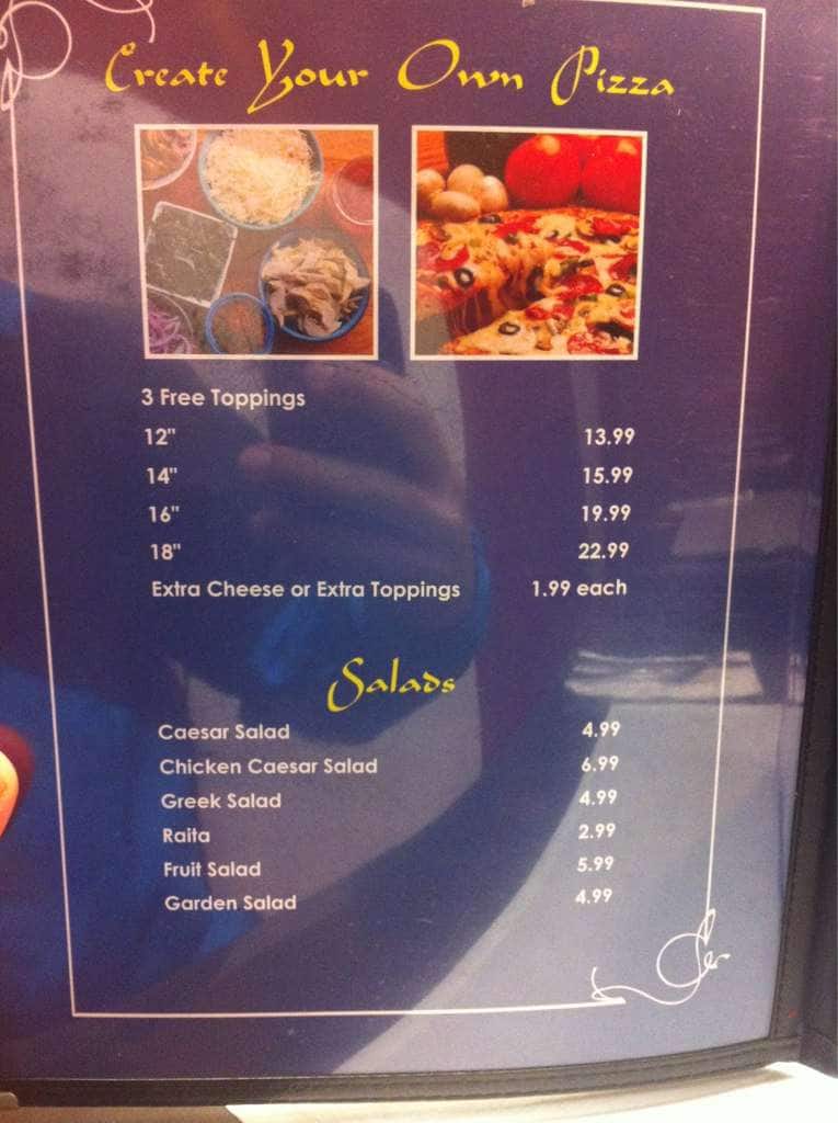 Al-Quds Kebab House & Cafe menu