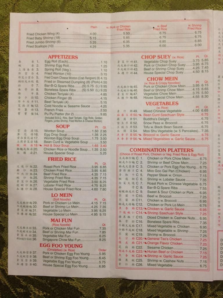 Online Menu of Pagoda Chinese Restaurant Restaurant, North Haven