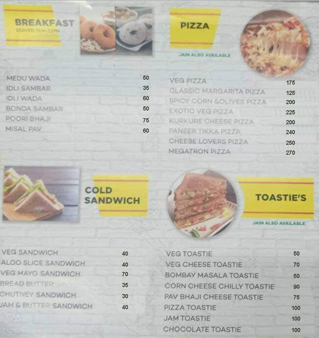 Menu of Shree Ganesh Fast Food, Dahisar West, Mumbai