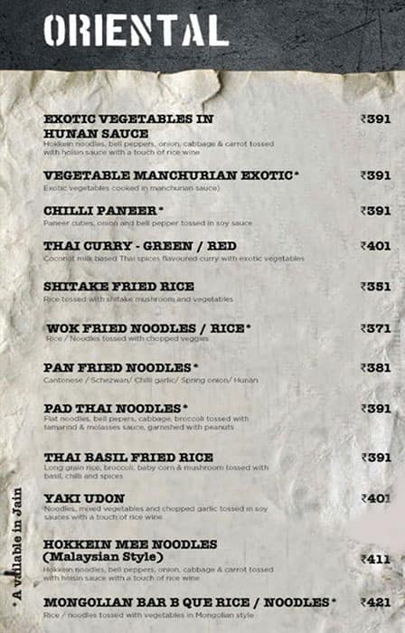 Kaidi Kitchen menu