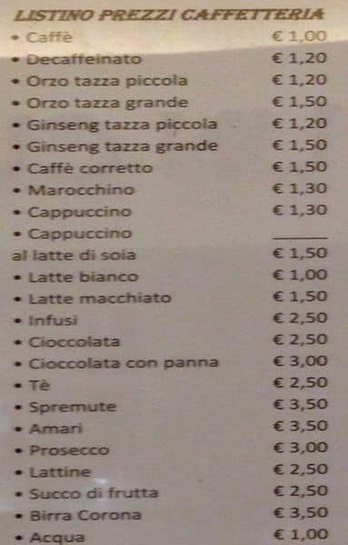 Menu di ZUCCHEROeSALE - Panificio Pasticceria 