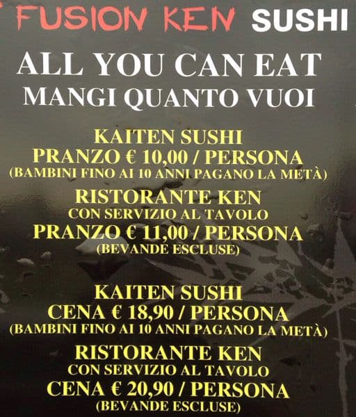 Menu di Fusion Ken 