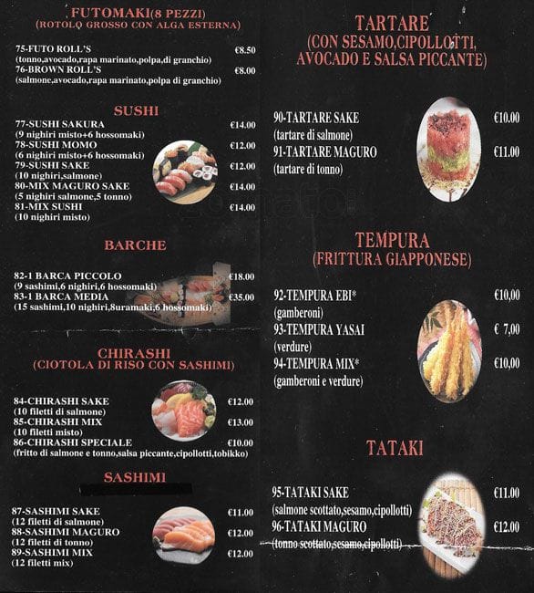 Menu di Fusion Ken 