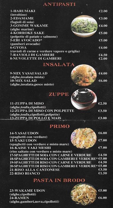Menu di Fusion Ken 