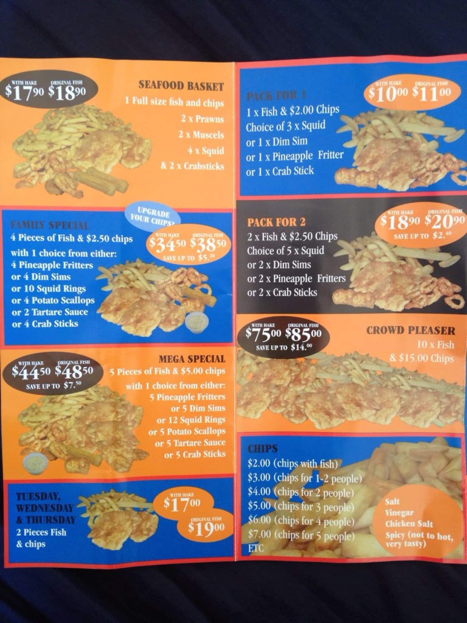 Menu at Woodlands Fish and Chips restaurant, Woodlands, Shop 9