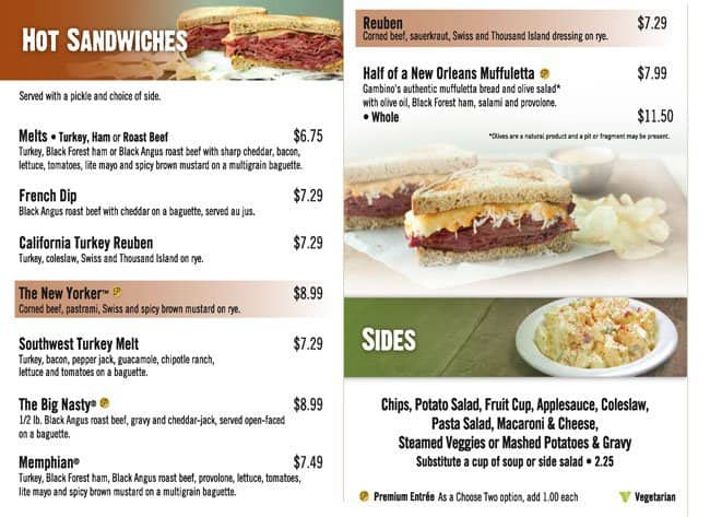 Menu at McAlister's Deli restaurant, Fort Worth, Camp Bowie Blvd Suite 244