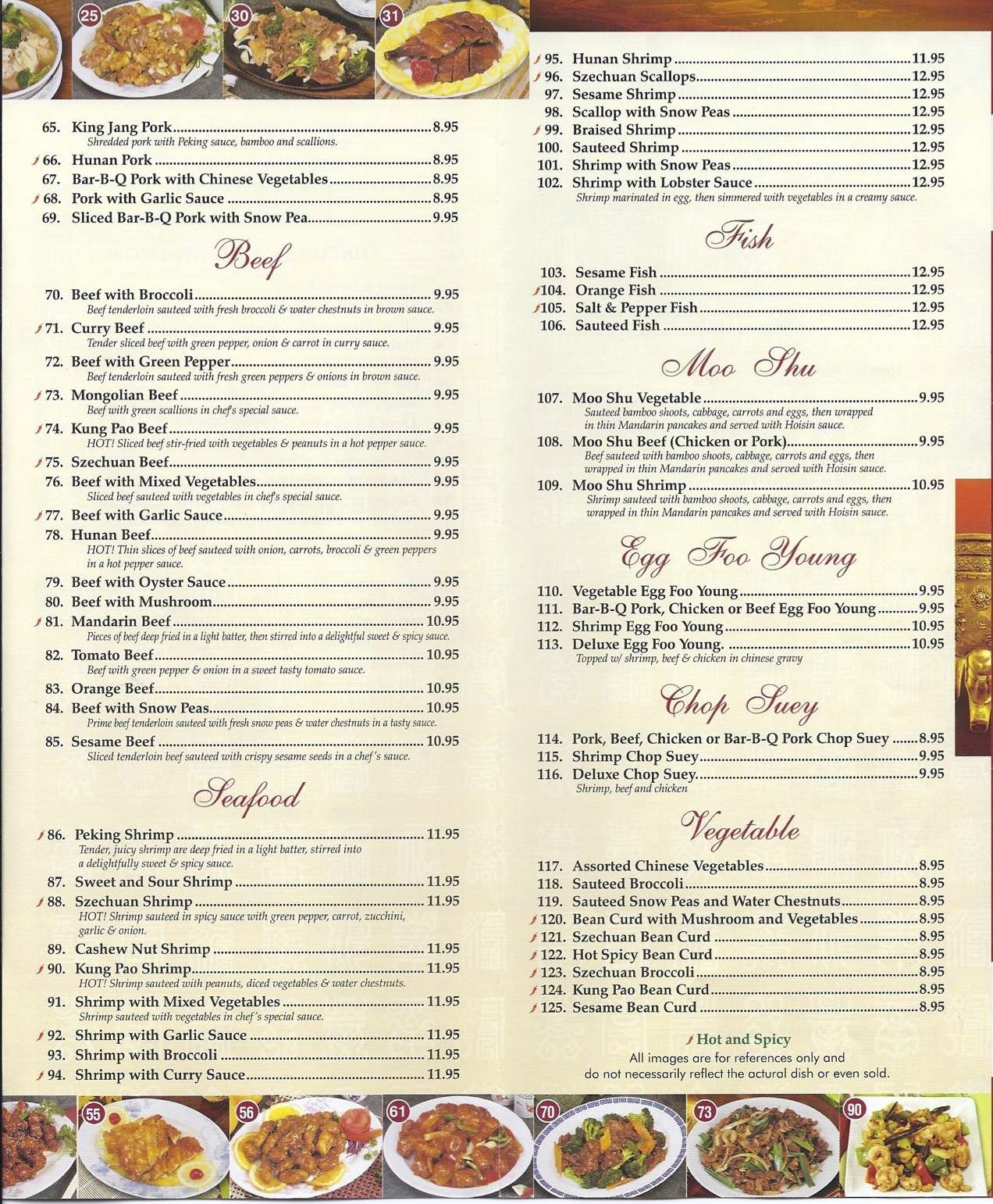 Ocean Pearl Chinese Restaurant Menu